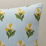 Schumacher Marigold 16" x 16" Rosina Floral Pillow