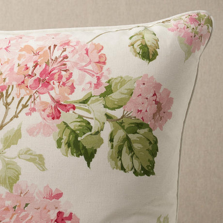 Schumacher Summer Hydrangea Blush 22" x 22" Pillow