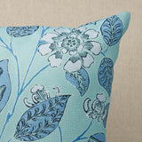 Schumacher Blues 18" x 18" Kava Cay I/O Pillow