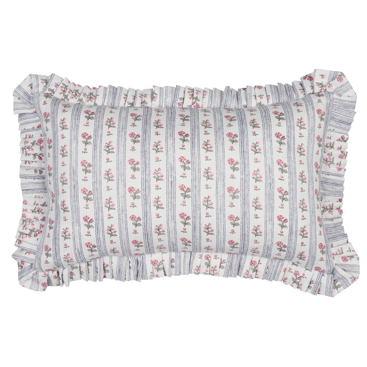 Schumacher Rose 20" x 12" Cabanon Stripe Pillow