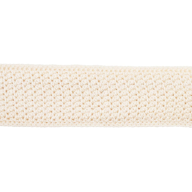 Schumacher Sylvia Crochet Tape Ivory Trim