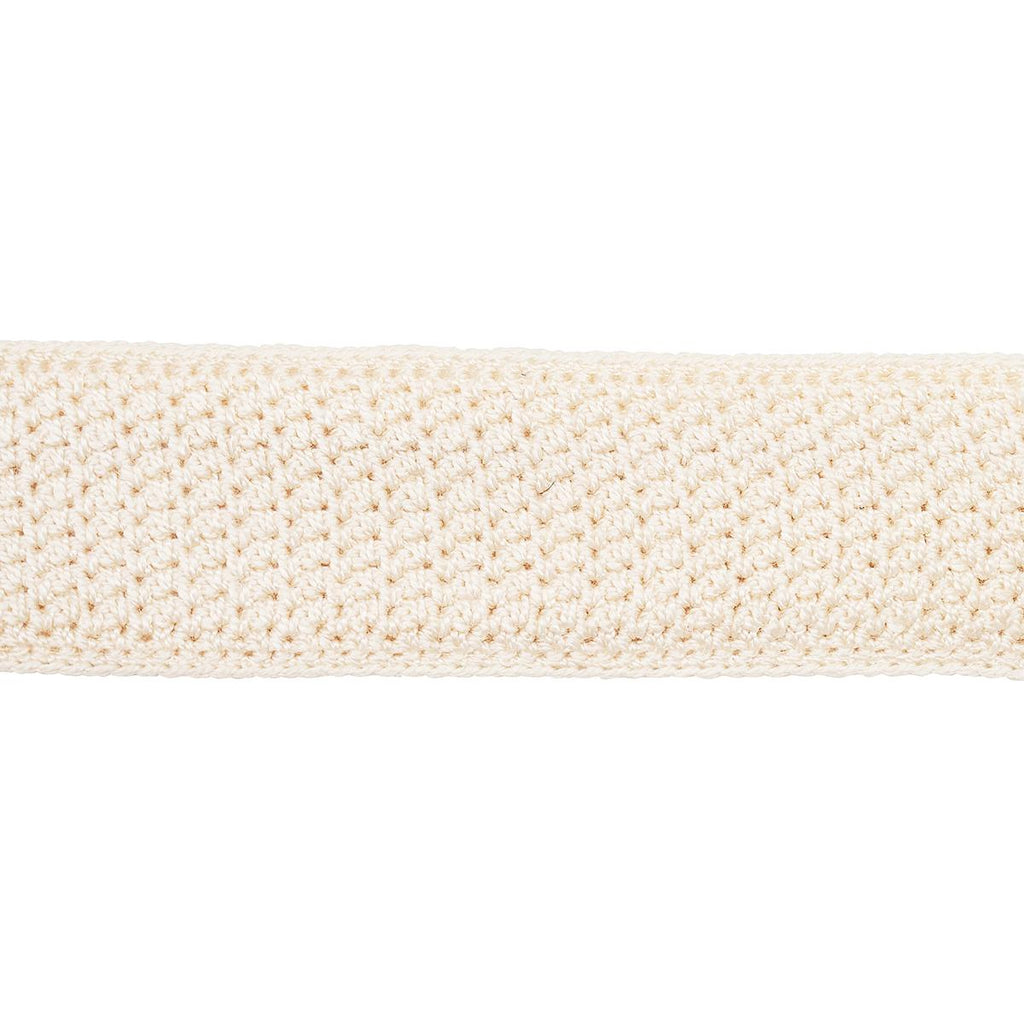 Schumacher Sylvia Crochet Tape Ivory Trim