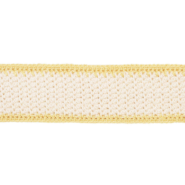 Schumacher Sylvia Crochet Tape Buttercup Trim