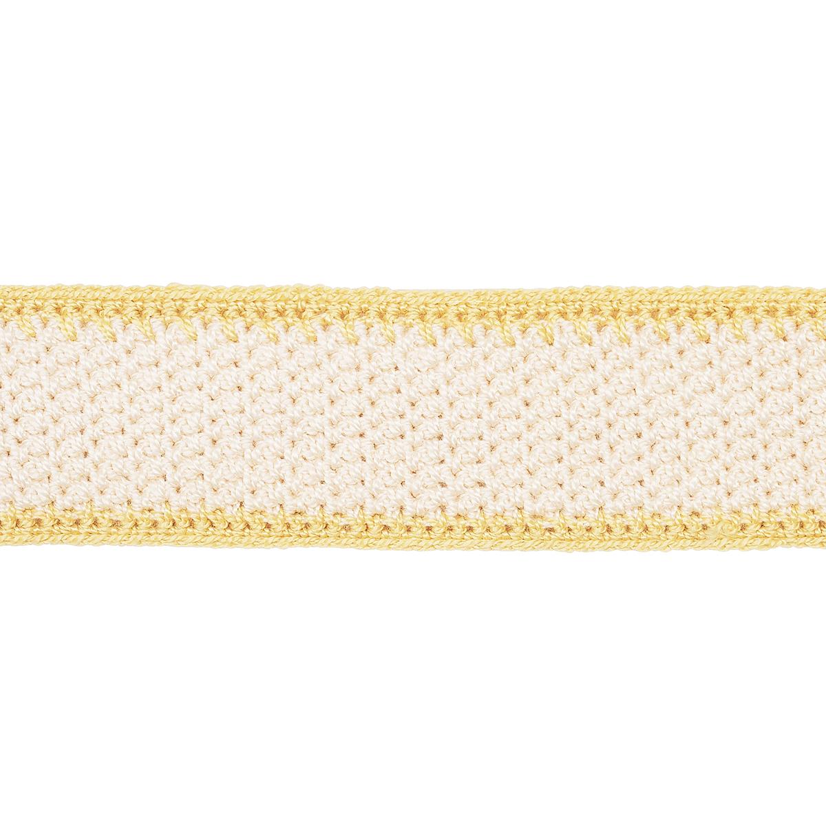Schumacher Sylvia Crochet Tape Buttercup Trim