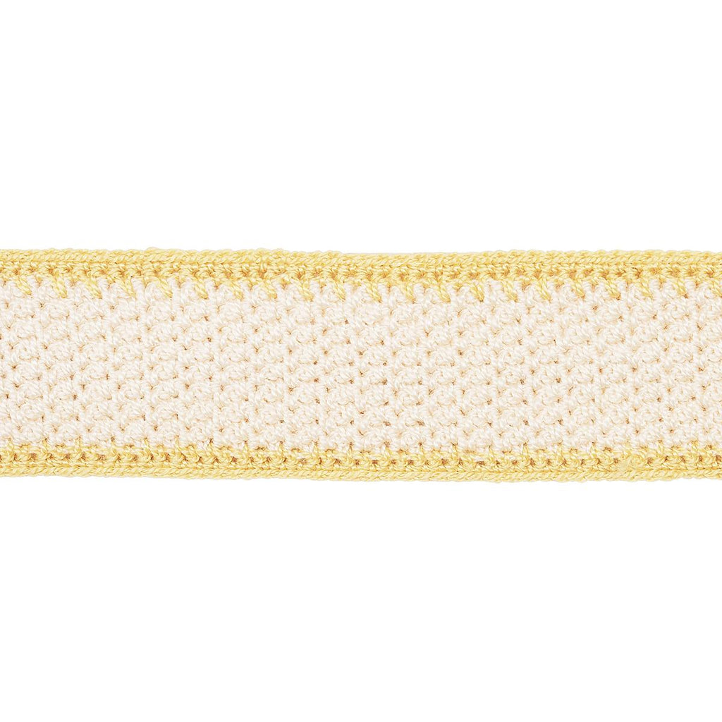 Schumacher Sylvia Crochet Tape Buttercup Trim
