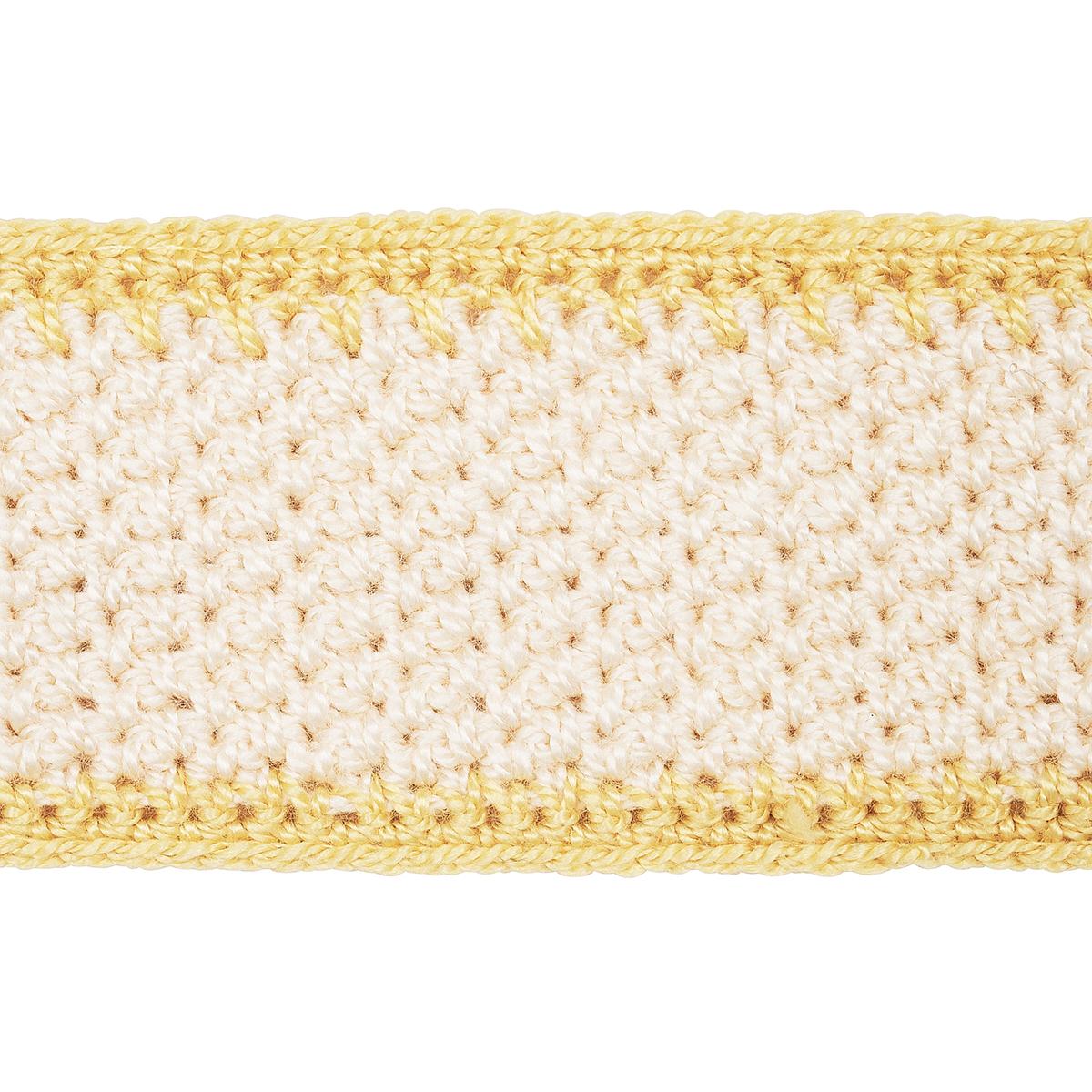 Schumacher Sylvia Crochet Tape Buttercup Trim