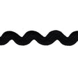 Schumacher Black Ric Rac Tape Medium