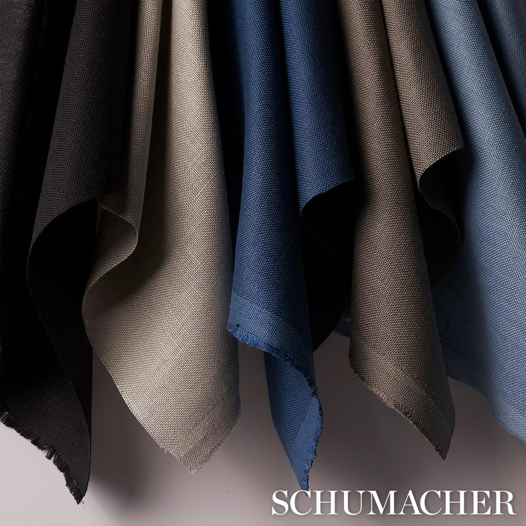 Schumacher Middleton Linen Grey Fabric
