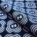 Schumacher Le Moderne Cut Velvet Cobalt Fabric