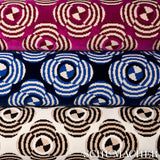 Schumacher Le Moderne Cut Velvet Cobalt Fabric