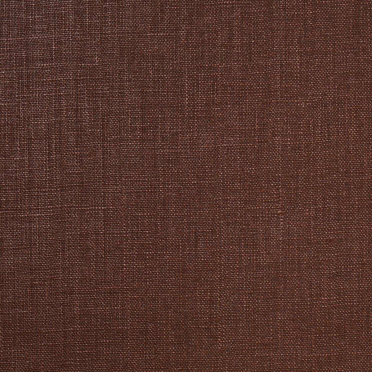 Schumacher Lange Glazed Linen Brown Fabric