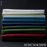 Schumacher Lange Glazed Linen Brown Fabric