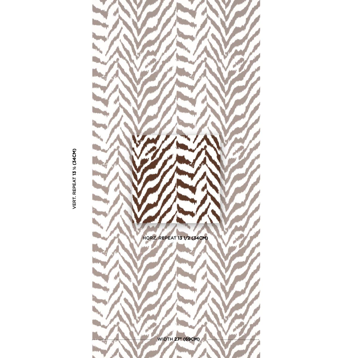 Schumacher Quincy Cocoa Wallpaper