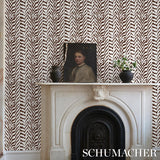 Schumacher Quincy Cocoa Wallpaper