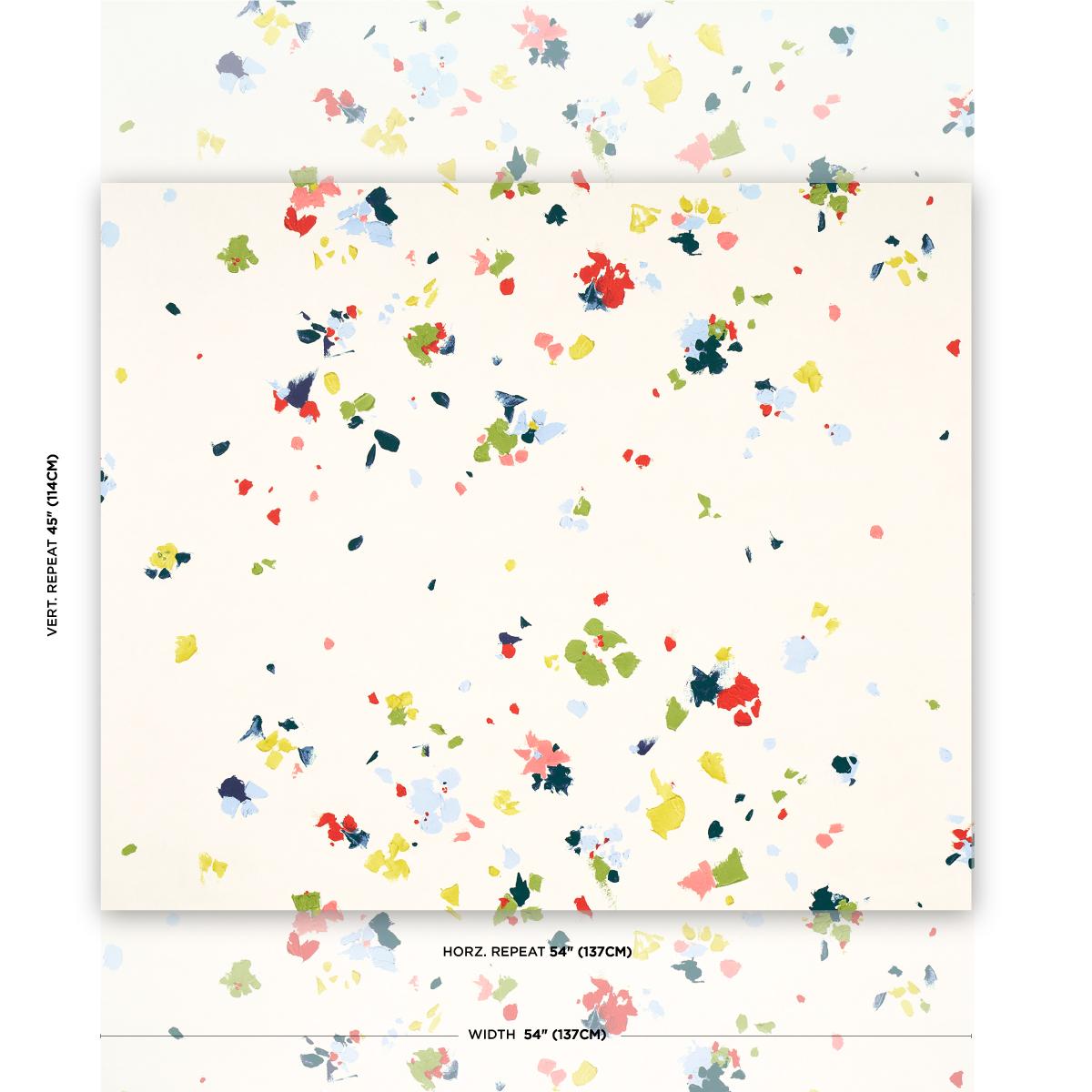 Schumacher Backdrop X Schumacher Fairfarren Soft Multi Wallpaper