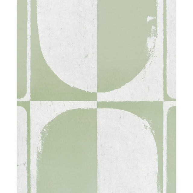 Schumacher Backdrop X Schumacher The Cloisters Panel Set Soft Green Wallpaper