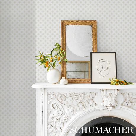 Schumacher Star Anise Mink Wallpaper