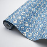 Schumacher Pollen French Blue Wallpaper