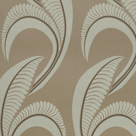 Schumacher Banana Leaf Tobacco Wallpaper