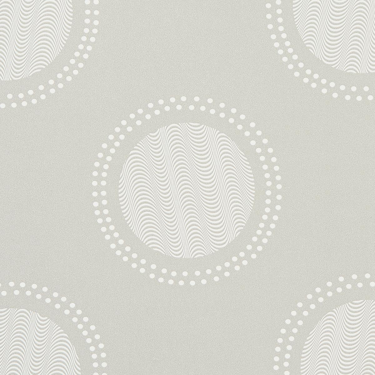 Schumacher Watermark Powder Grey Wallpaper