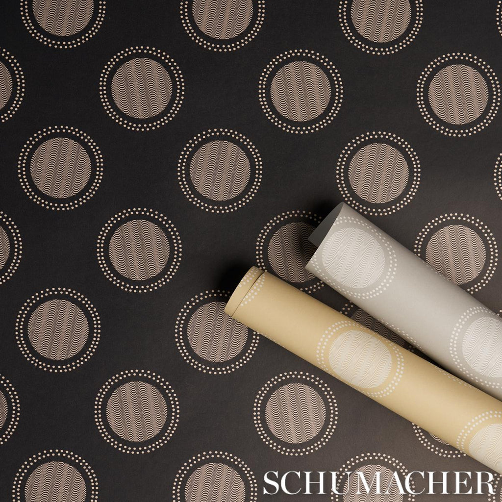 Schumacher Watermark Powder Grey Wallpaper