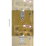 Schumacher Hollywood Grape Pale Gold Wallpaper