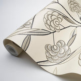 Schumacher Jacob'S Tree Black & Cream Wallpaper