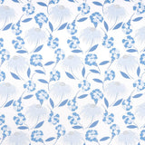 Schumacher Bouquet Toss Afternoon Blue Wallpaper