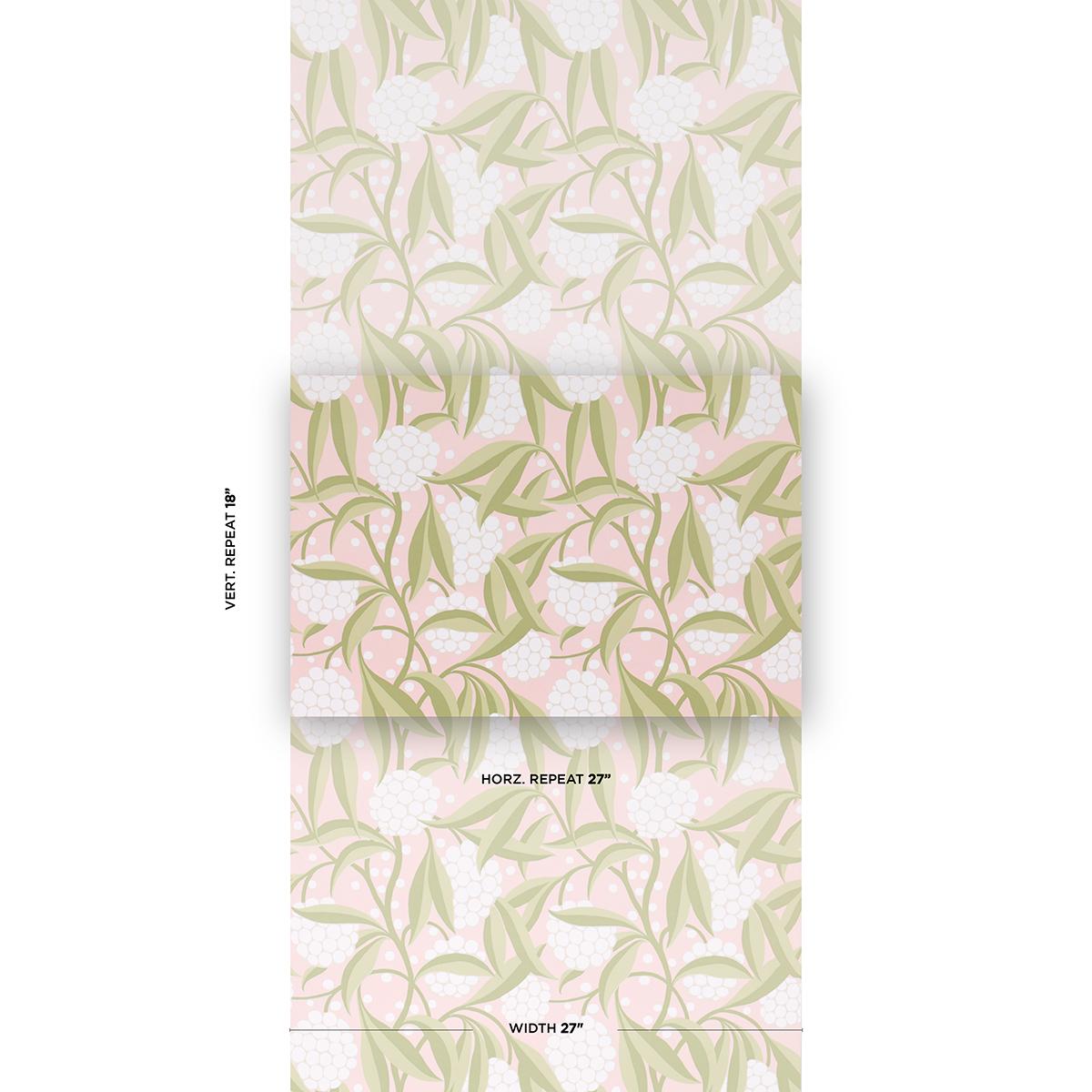 Schumacher Rubus Blush Wallpaper