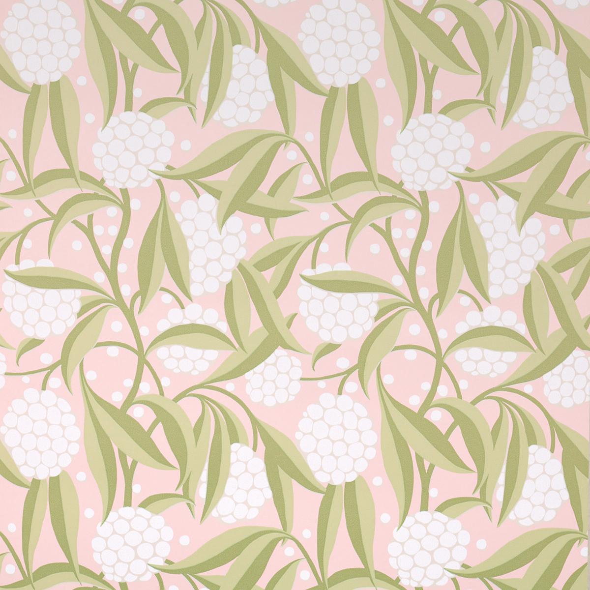 Schumacher Rubus Blush Wallpaper
