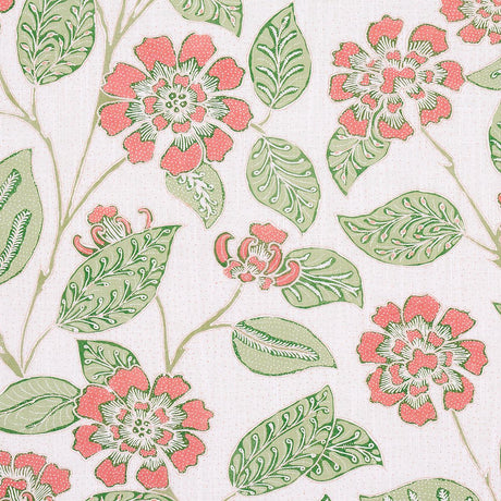 Schumacher Kava Cay Indoor/Outdoor Apricot Fabric