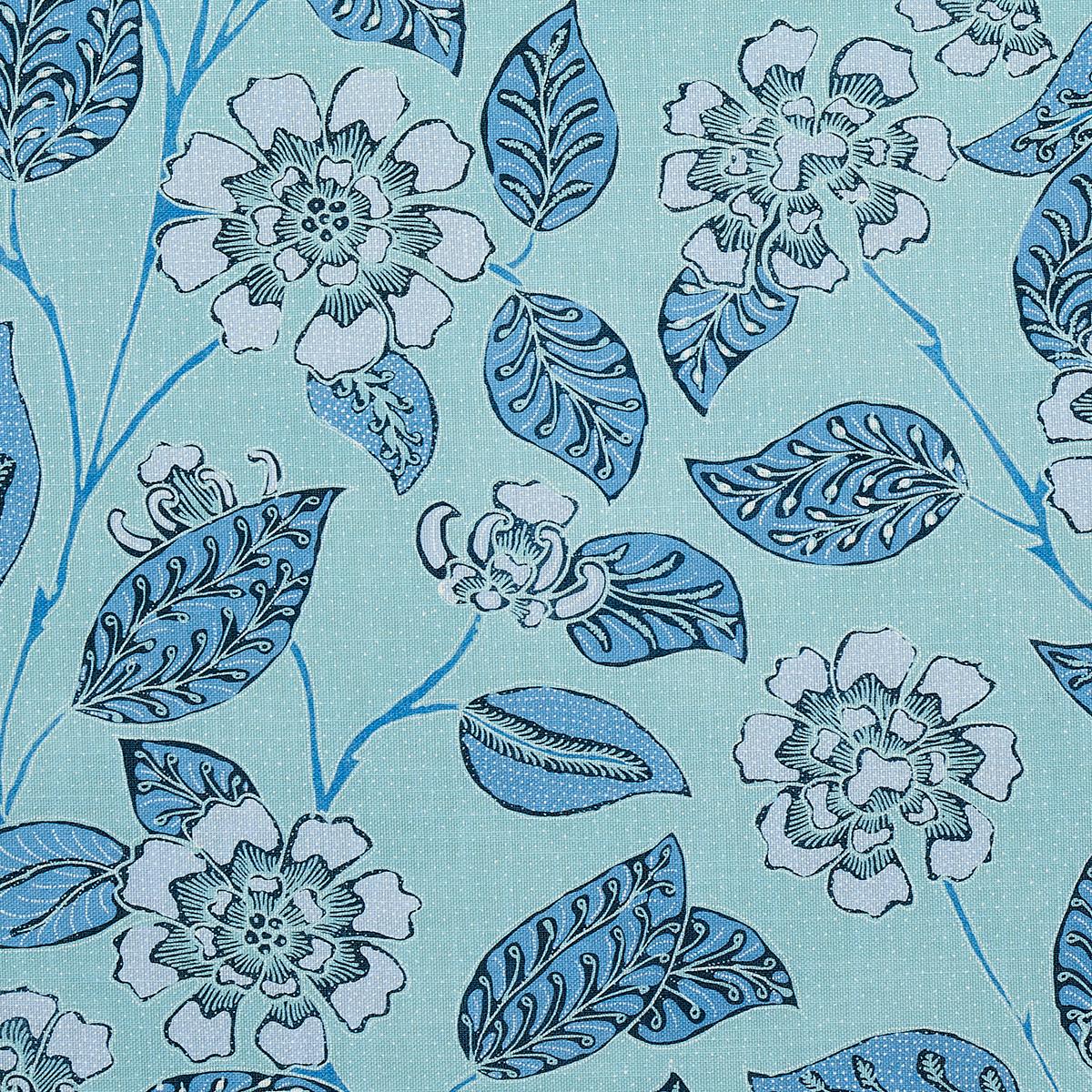 Schumacher Kava Cay Indoor/Outdoor Blues Fabric