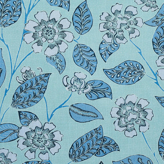 Schumacher Kava Cay Indoor/Outdoor Blues Fabric