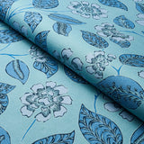 Schumacher Kava Cay Indoor/Outdoor Blues Fabric