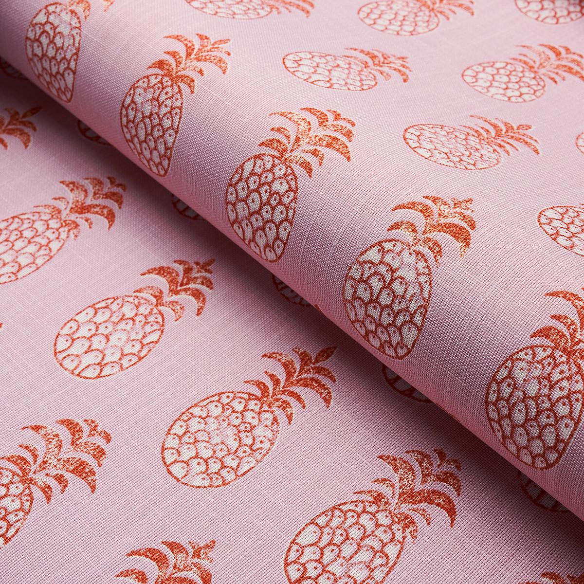Schumacher Pia Cove Indoor/Outdoor Flamingo Fabric
