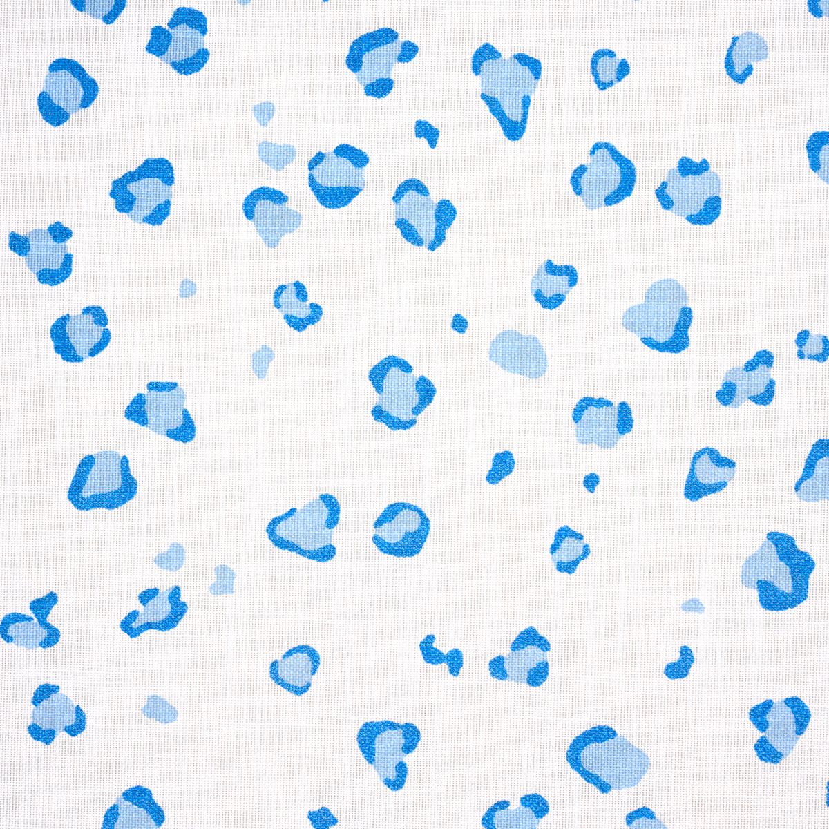 Schumacher Wild At Heart Indoor/ Outdoor Indigo Fabric