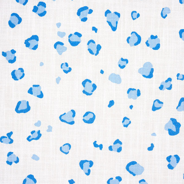 Schumacher Wild At Heart Indoor/ Outdoor Indigo Fabric