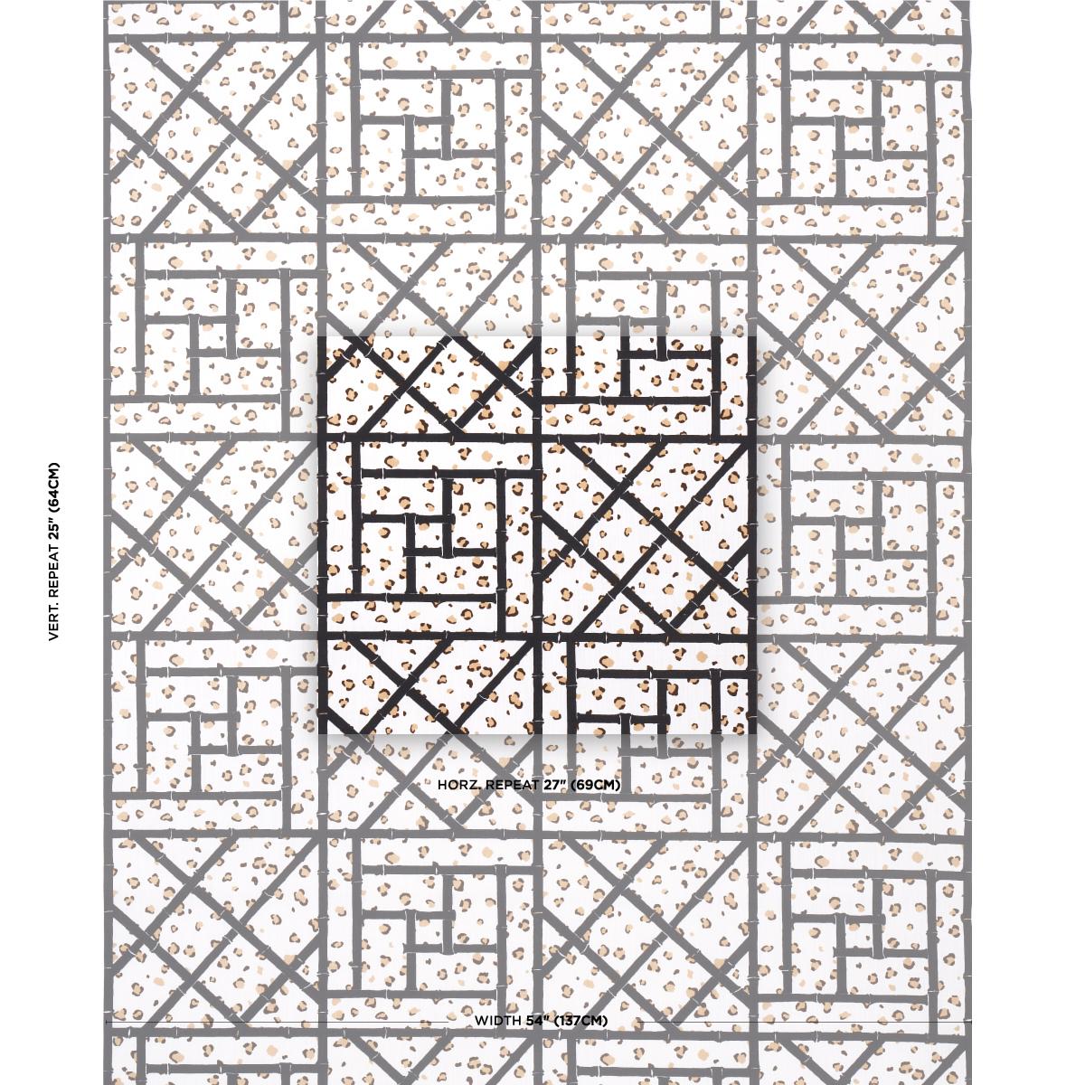 Schumacher Fancy Beast Indoor/ Outdoor Onyx Desert Fabric