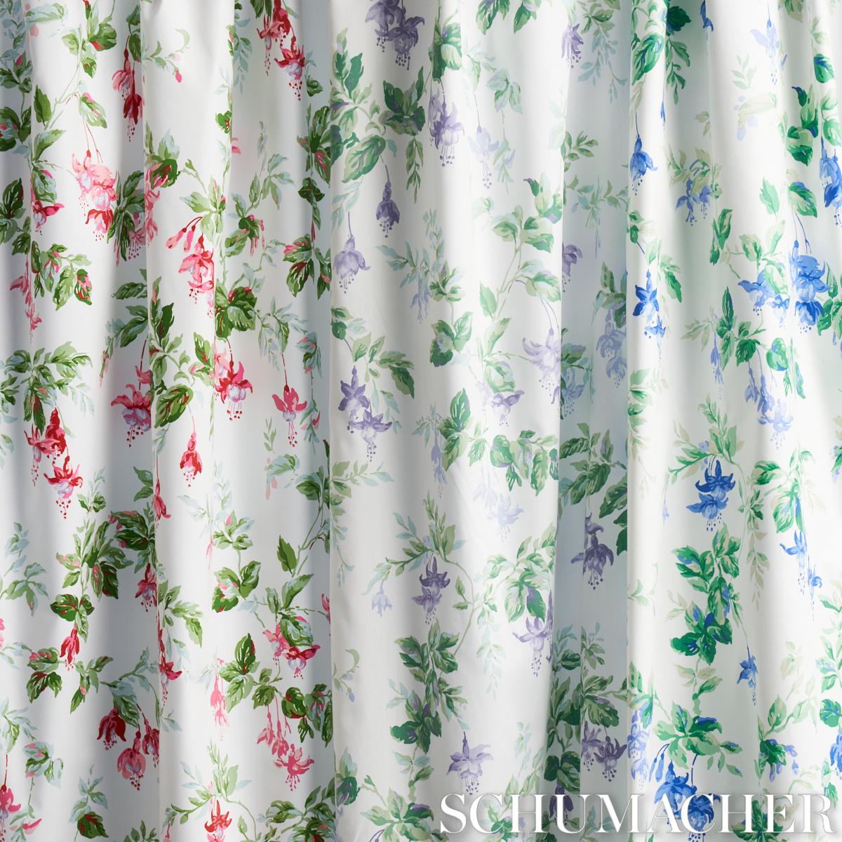 Schumacher Garden Gate Chintz Lavender Fabric