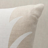 Schumacher Natural 30" x 14" Acanthus Stripe Pillow