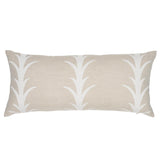 Schumacher Natural 30" x 14" Acanthus Stripe Pillow