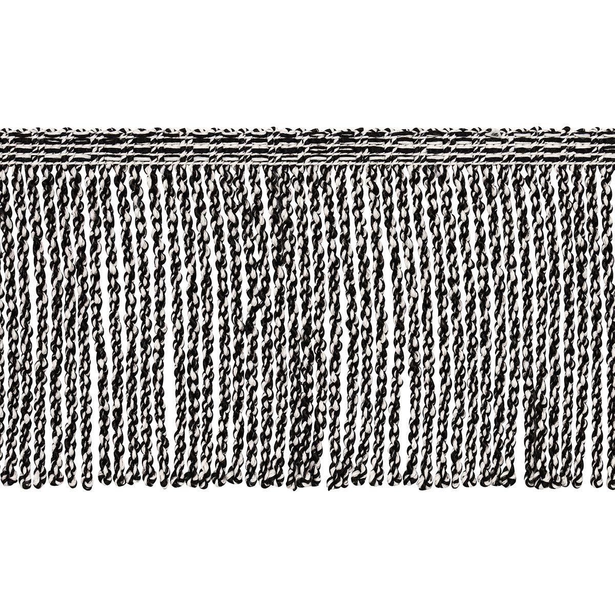 Schumacher Outdoor Boullion Fringe Black Trim