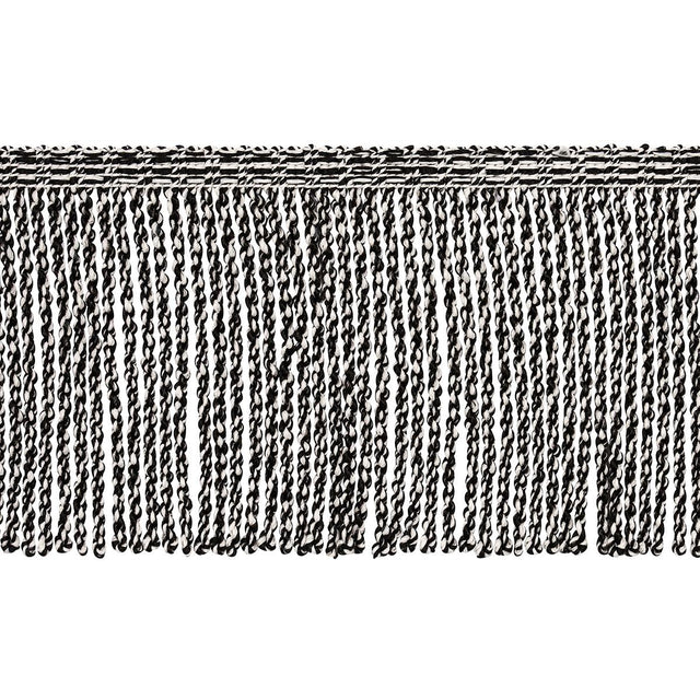 Schumacher Outdoor Boullion Fringe Black Trim