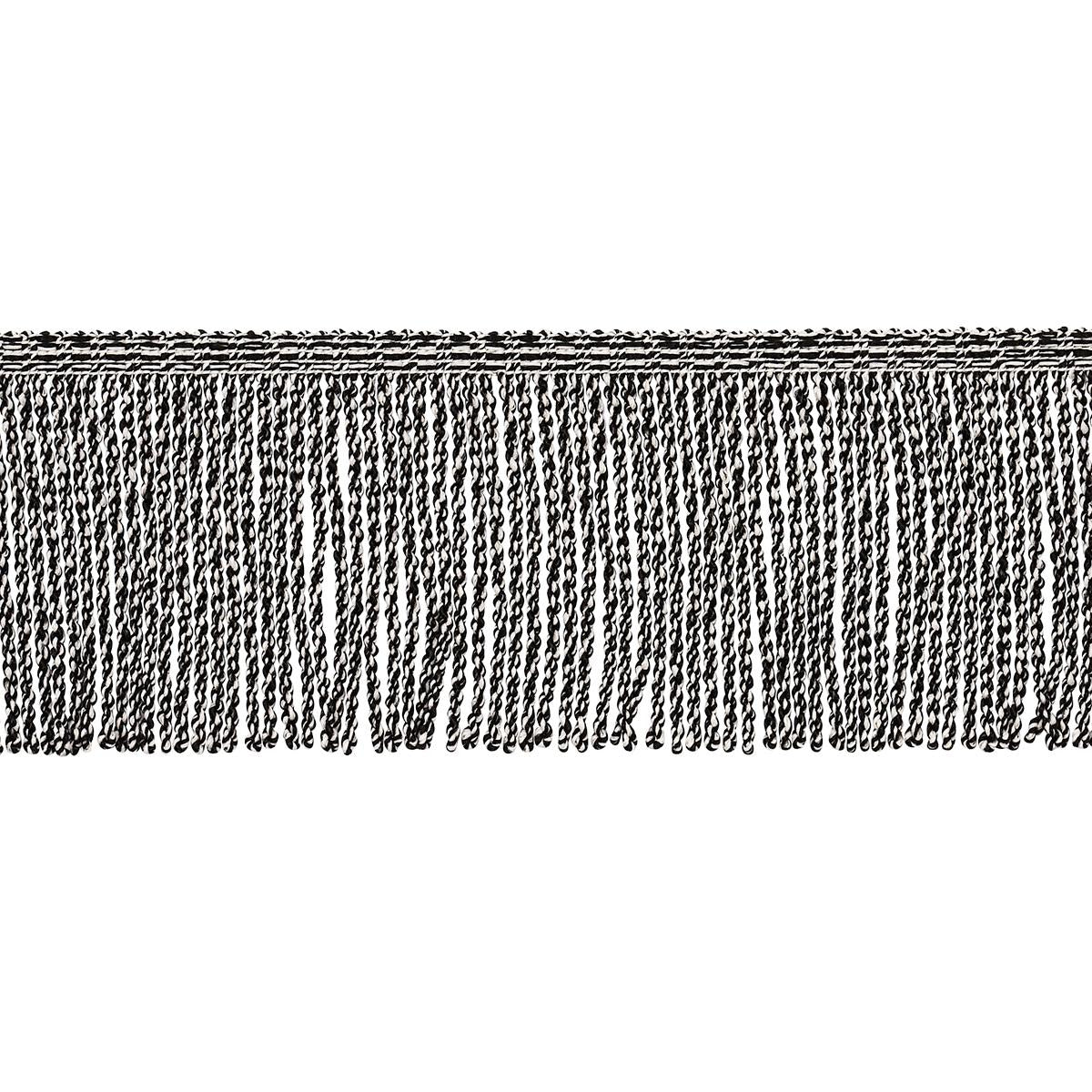 Schumacher Outdoor Boullion Fringe Black Trim