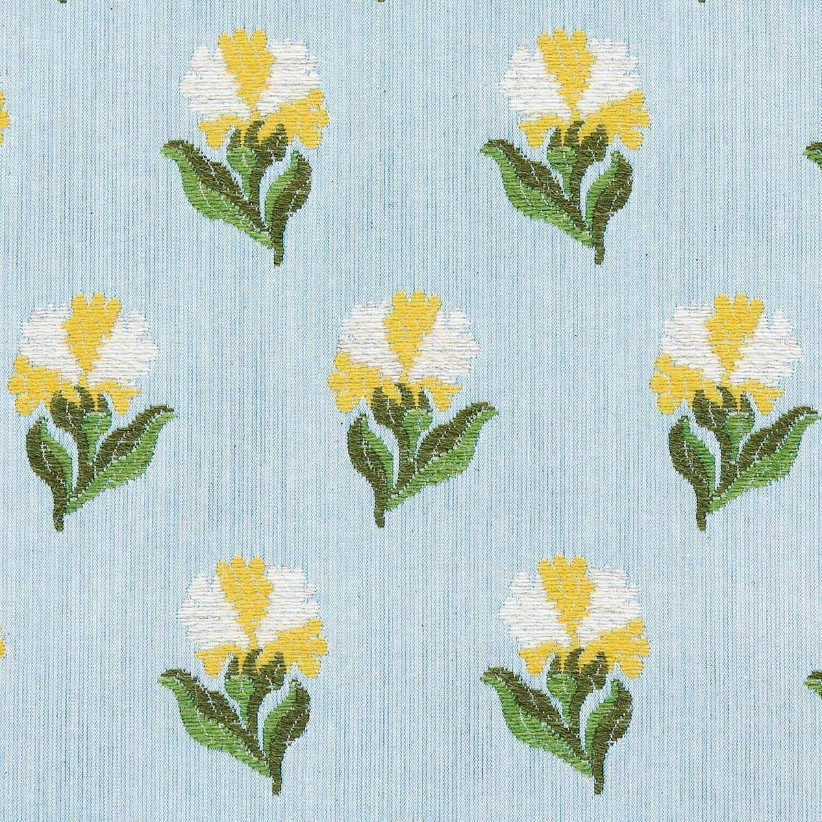 Schumacher Rosina Floral Marigold Fabric