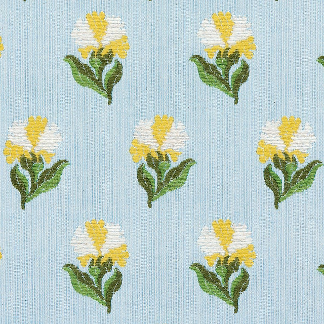 Schumacher Rosina Floral Marigold Fabric