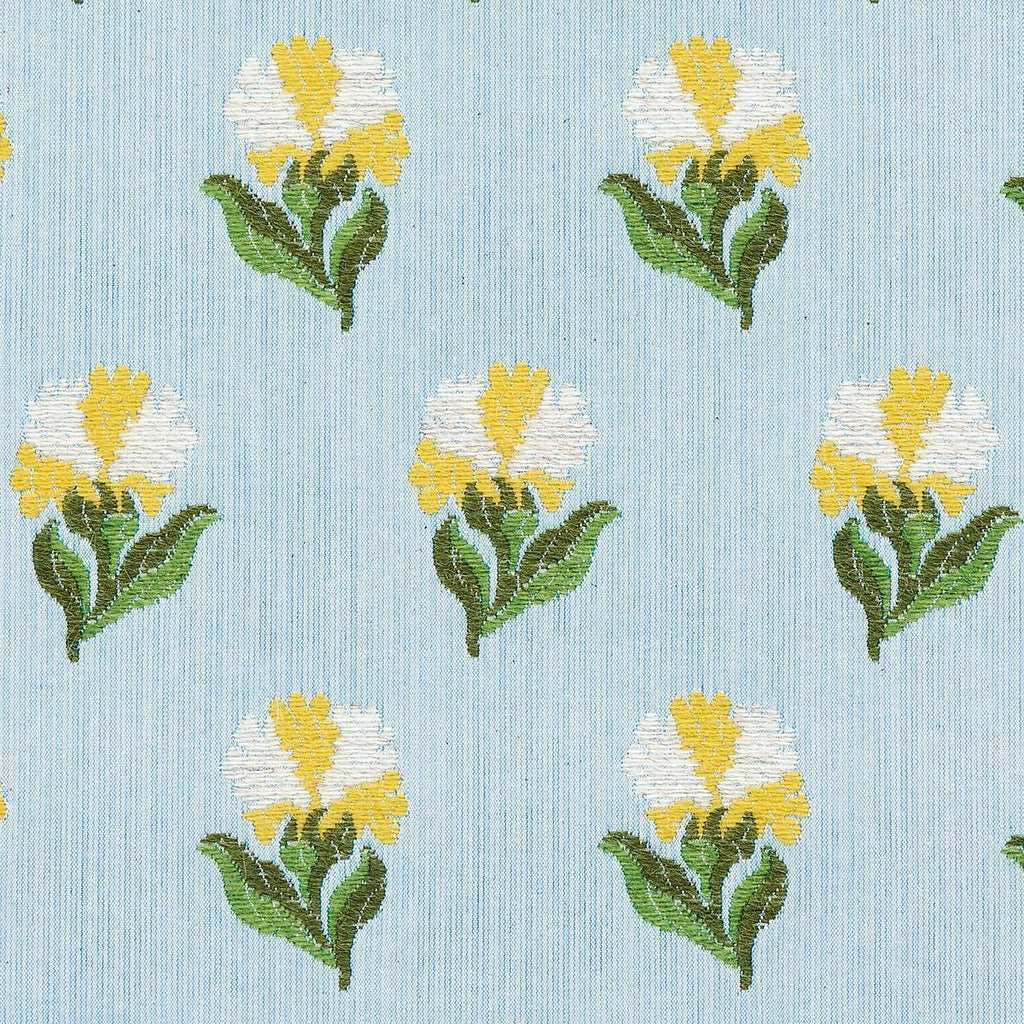 Schumacher Rosina Floral Marigold Fabric