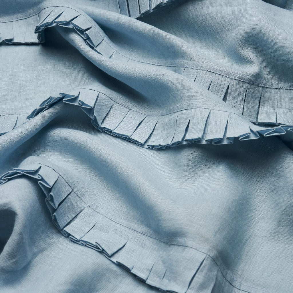 Schumacher Dorothy Pleated Linen Chambray Fabric