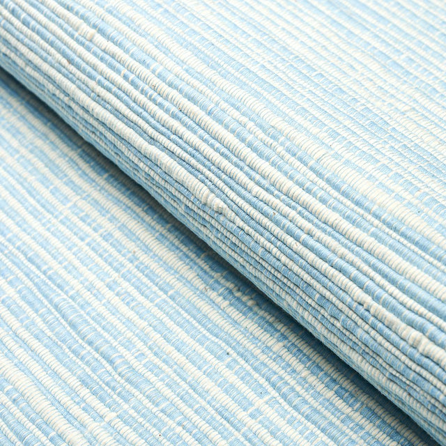 Schumacher Zeta Handwoven Texture Sky Fabric
