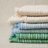 Schumacher Zeta Handwoven Texture Sky Fabric